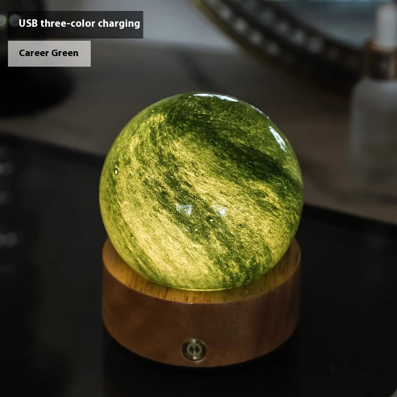 Frosted Glass Mini Bedside Touch Mood Lamp