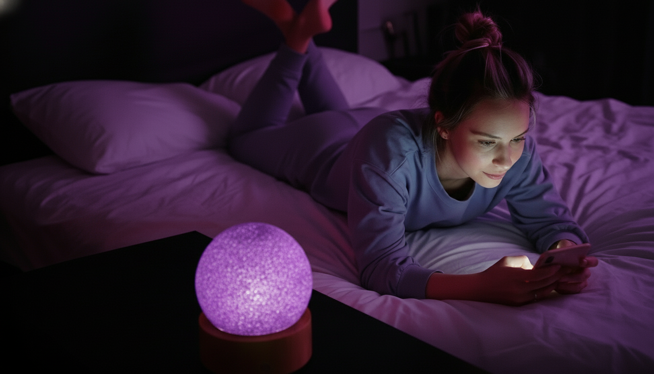 Aurora Touch™ Lunar Orb – Frost-Lamp for Star-Map Bedrooms, Midnight Reads & Cosmic Smoke Sessions