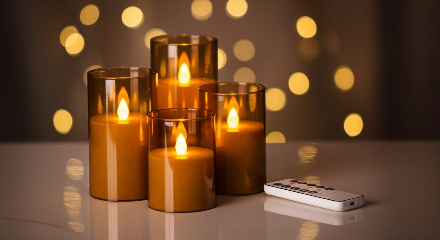 Amber-Wave™ Indestructible Flameless Candles