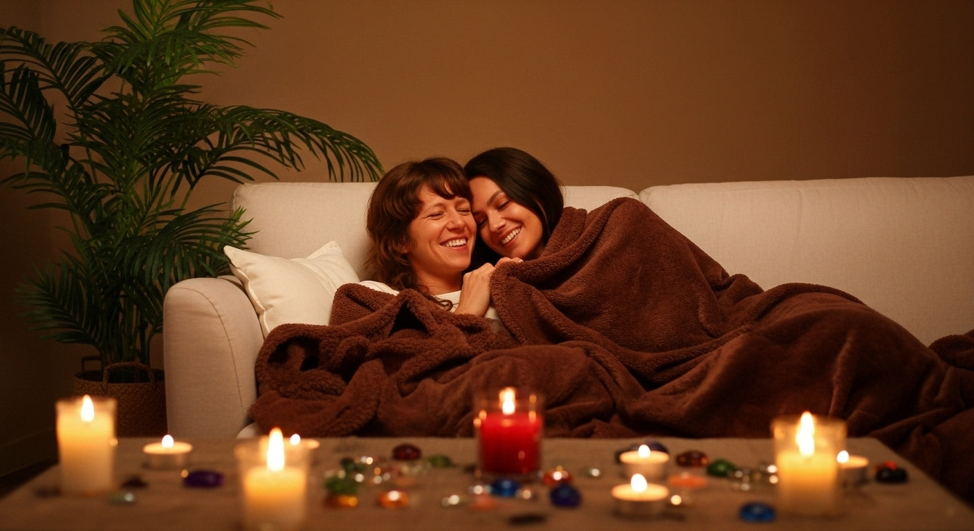 Cloud-Cuddle™ Luxury Shaggy Blanket – Oversized Waterproof Microfibre Throw for Steamy Date Nights, BookTok Binges & Skin-on-Skin Snuggles #CoupleBlanket