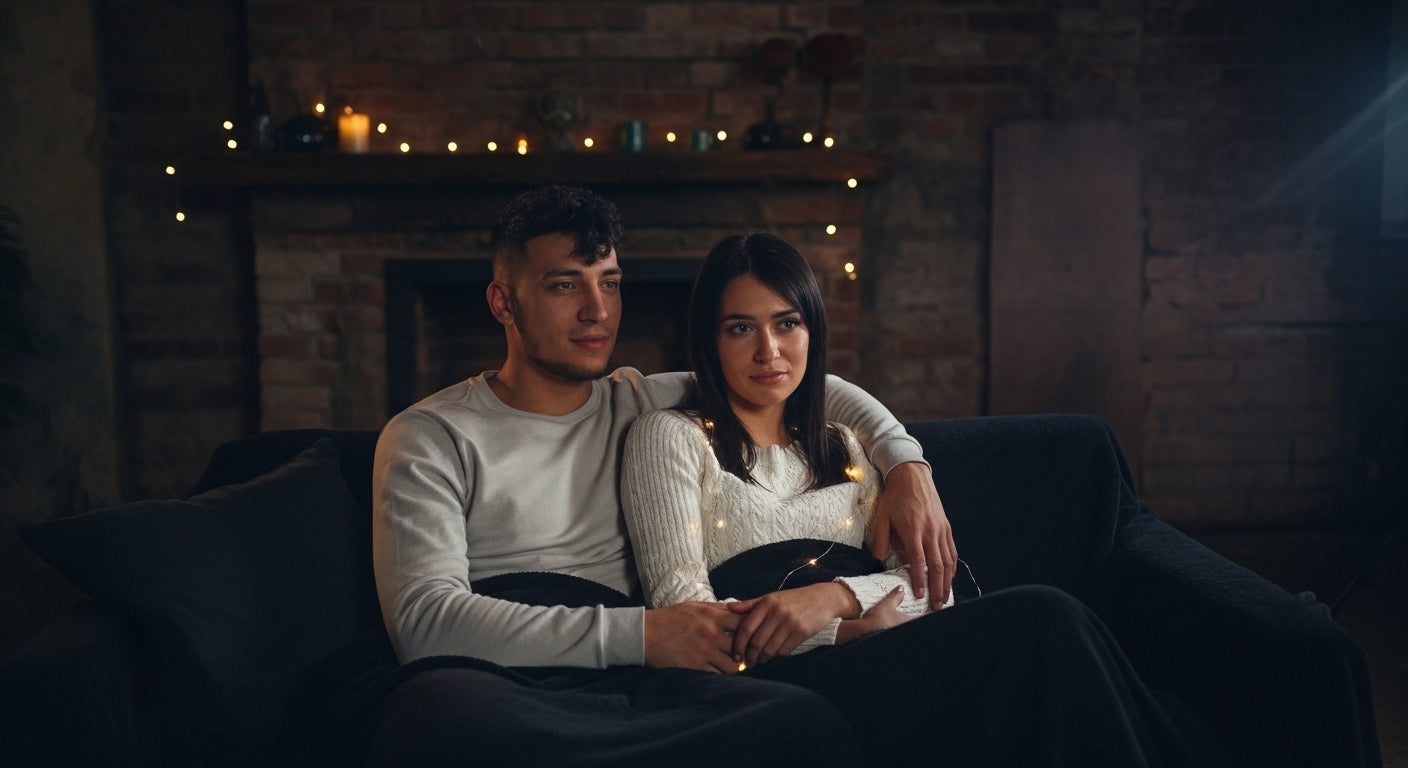 Cloud-Cuddle™ Luxury Shaggy Blanket – Oversized Waterproof Microfibre Throw for Steamy Date Nights, BookTok Binges & Skin-on-Skin Snuggles #CoupleBlanket