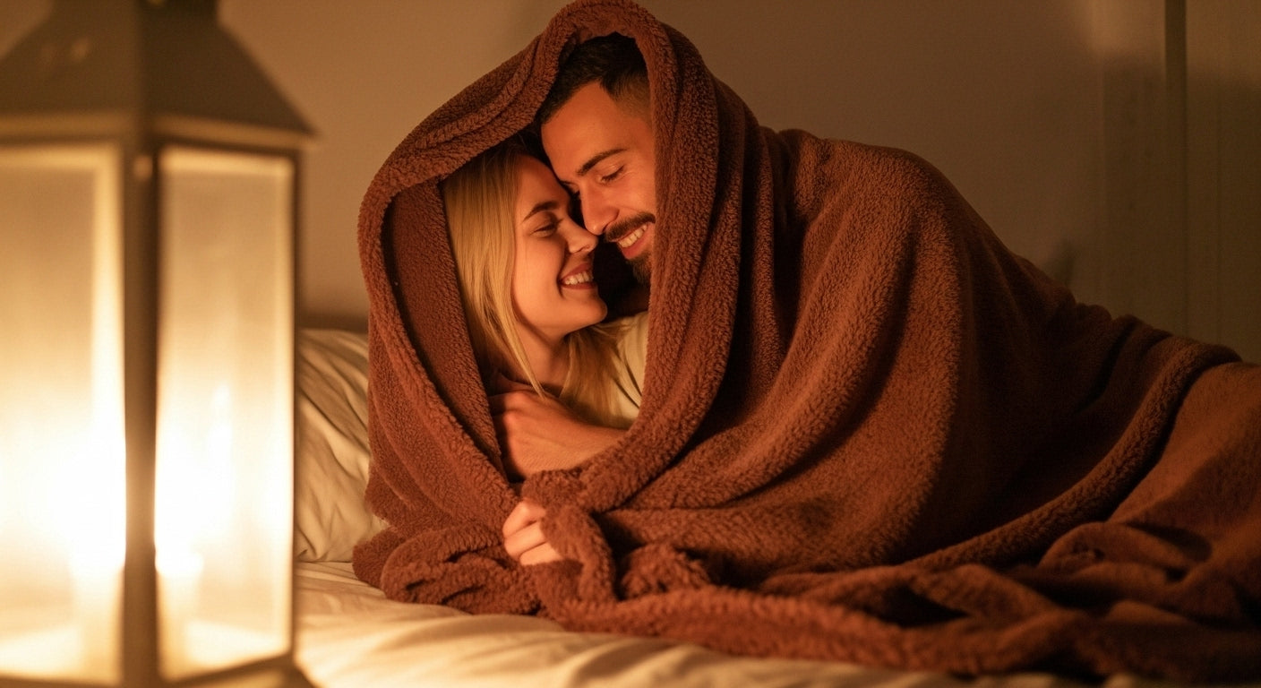 Cloud-Cuddle™ Luxury Shaggy Blanket – Oversized Waterproof Microfibre Throw for Steamy Date Nights, BookTok Binges & Skin-on-Skin Snuggles #CoupleBlanket