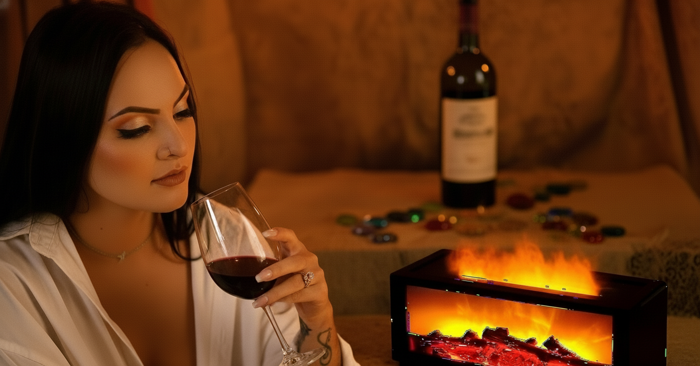 Midnight-Flame Aroma Diffuser  “Me-Time” Essential