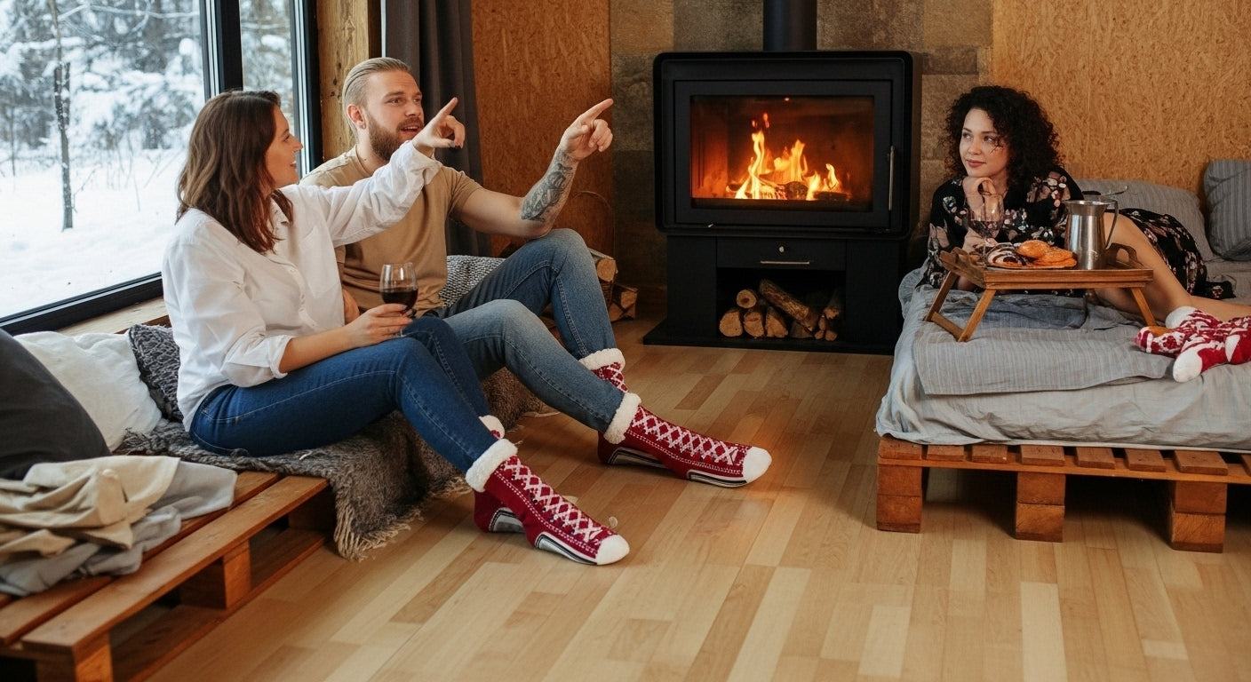 Thermal Fluffy Sock Women Winter Warm Plush Non Slip Home Sleeping Soft Female Floor Grip Fuzzy Slipper Sock Short Funny Zipper