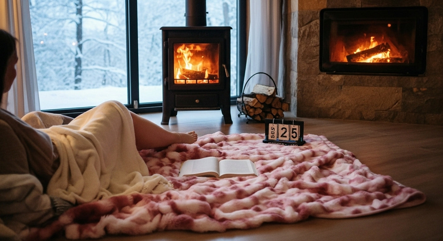 Velvet-Bunny Plush Throw – Ultra-Fluffy Fleece Blanket for Sofa, Bed & Dorm