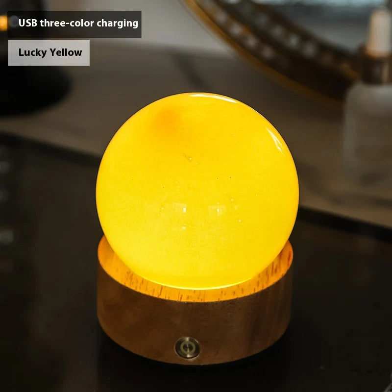 Frosted Glass Mini Bedside Touch Mood Lamp