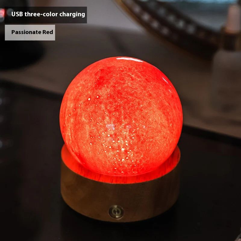 Frosted Glass Mini Bedside Touch Mood Lamp