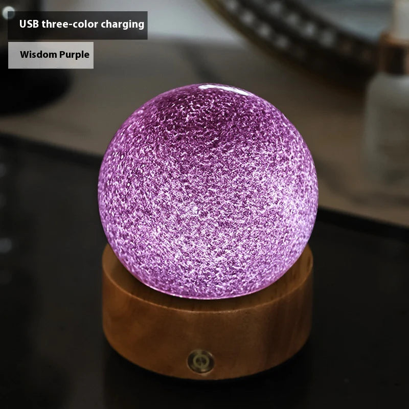 Frosted Glass Mini Bedside Touch Mood Lamp