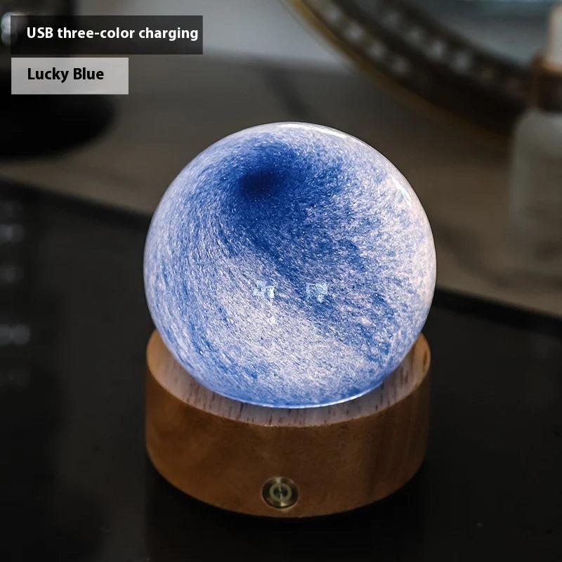 Frosted Glass Mini Bedside Touch Mood Lamp