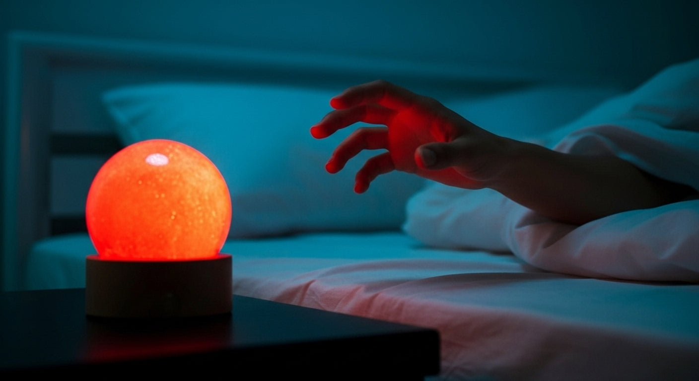 Aurora Touch™ Lunar Orb – Frost-Lamp for Star-Map Bedrooms, Midnight Reads & Cosmic Smoke Sessions 