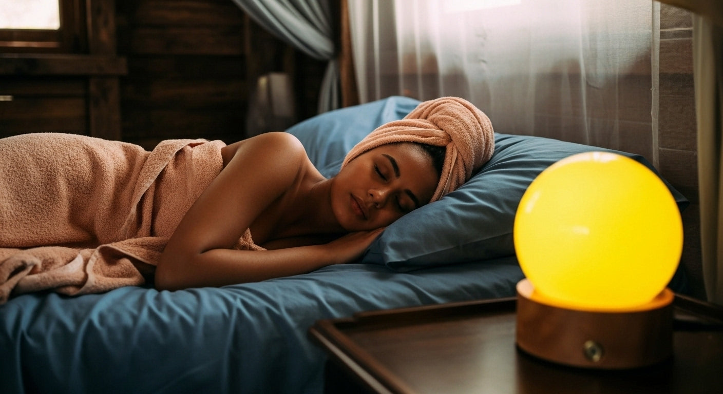 Aurora Touch™ Lunar Orb – Frost-Lamp for Star-Map Bedrooms, Midnight Reads & Cosmic Smoke Sessions 