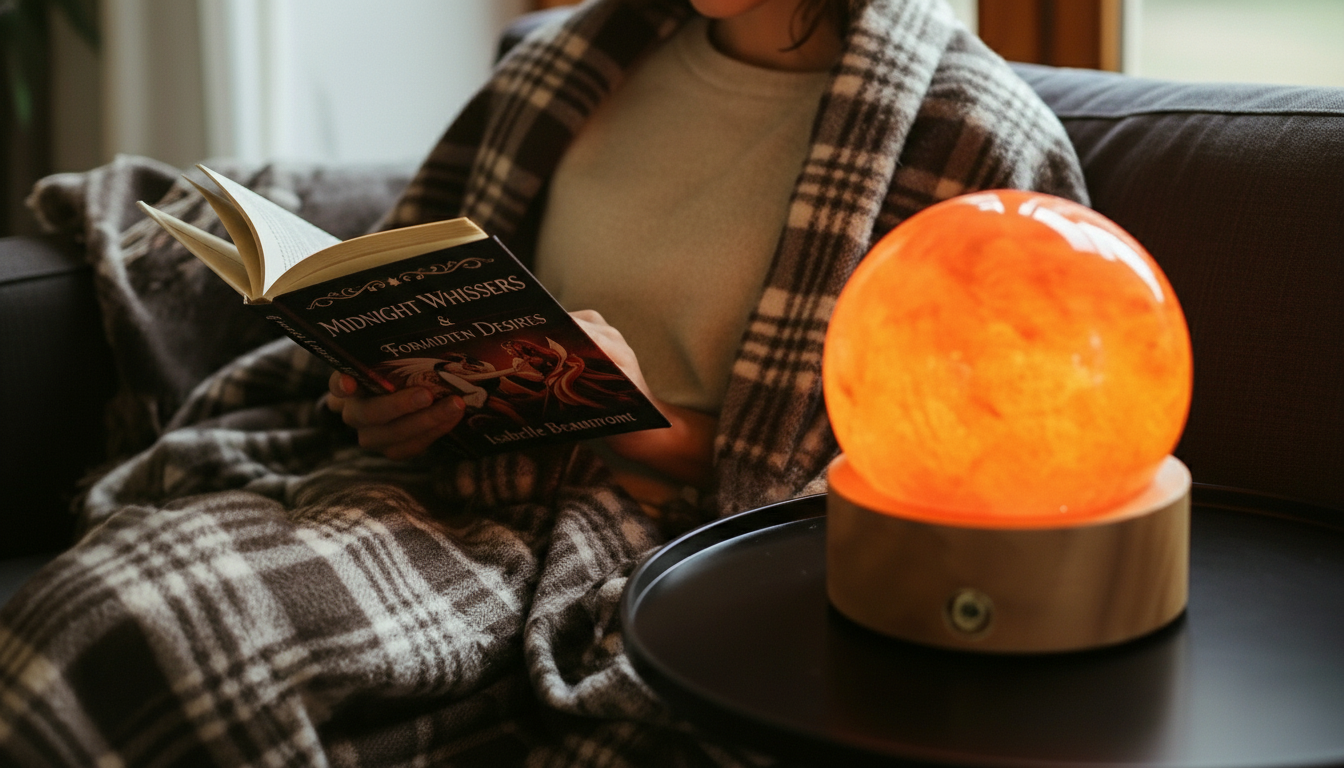 Aurora Touch™ Lunar Orb – Frost-Lamp for Star-Map Bedrooms, Midnight Reads & Cosmic Smoke Sessions 