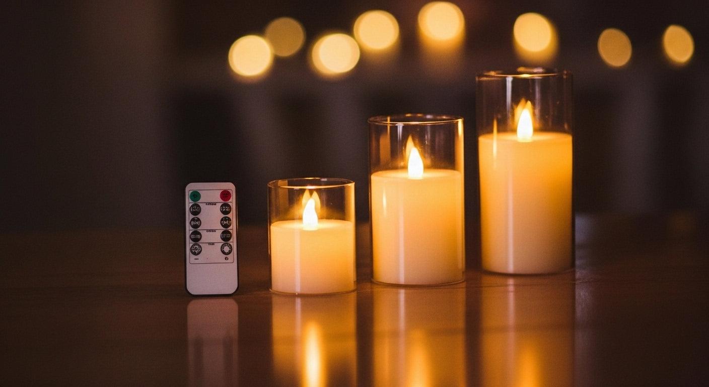Amber-Wave™ Indestructible Flameless Candles 