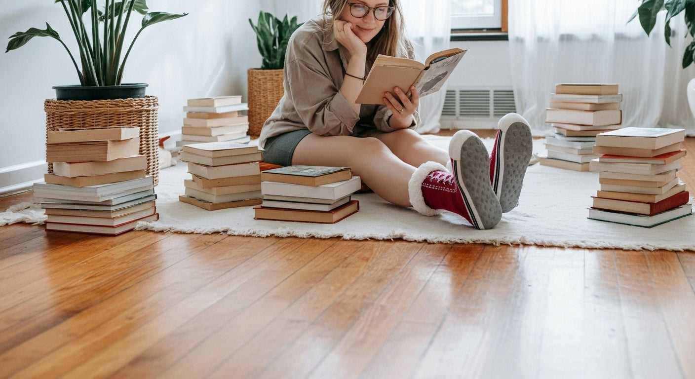 Thermal Fluffy Sock Women Winter Warm Plush Non Slip Home Sleeping Soft Female Floor Grip Fuzzy Slipper Sock Short Funny Zipper