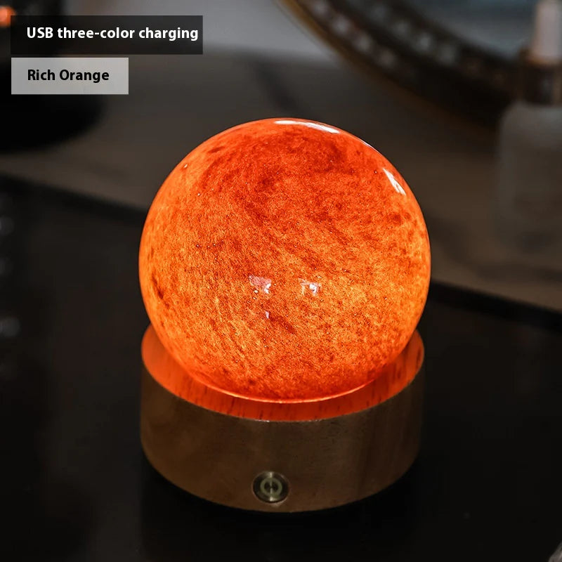 Frosted Glass Mini Bedside Touch Mood Lamp