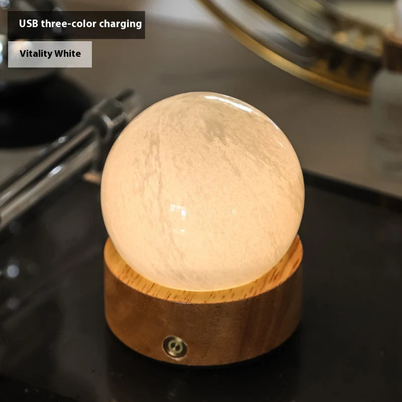 Frosted Glass Mini Bedside Touch Mood Lamp