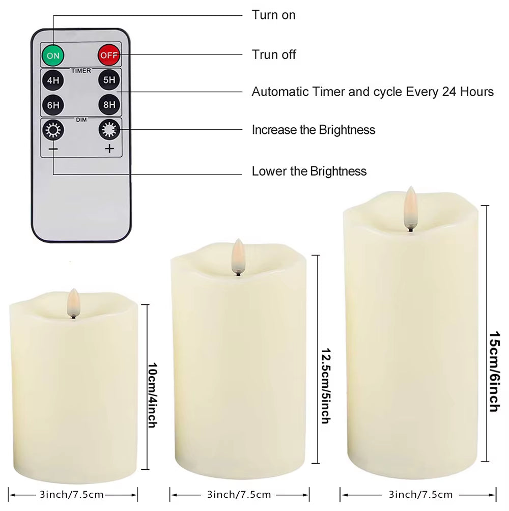 Amber-Wave™ Indestructible Flameless Candles 